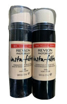 Revlon Photoready Insta Filter Foundation 110 Ivory Lot Of 2 New Sealed - $11.21
