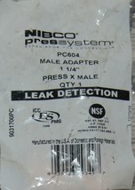 Nibco Press System PC604 Adapter 1 and Quarter Inch Press X Male 9031700PC image 2
