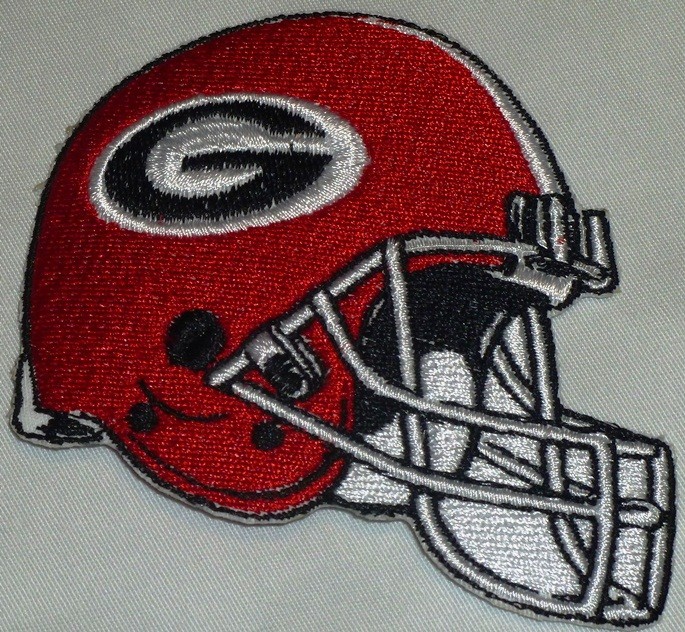 Georgia Bulldogs Logo, Icon Logo, Helmet Iron On Patch - College-NCAA
