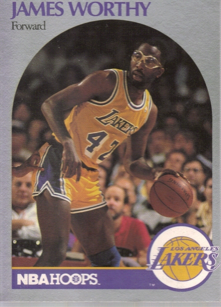 james-worthy-1990-nba-hoops-basketball-card-non-sport-trading-cards