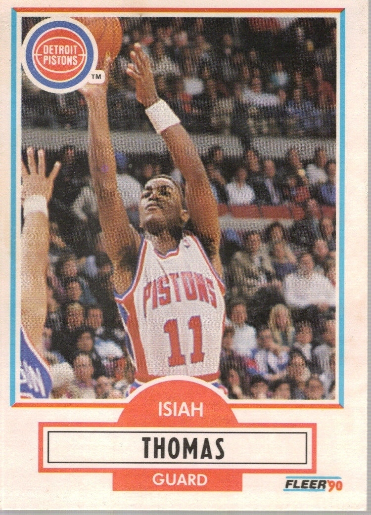 1990 Fleer Isiah Thomas Basketball Card - Non-Sport Trading Cards