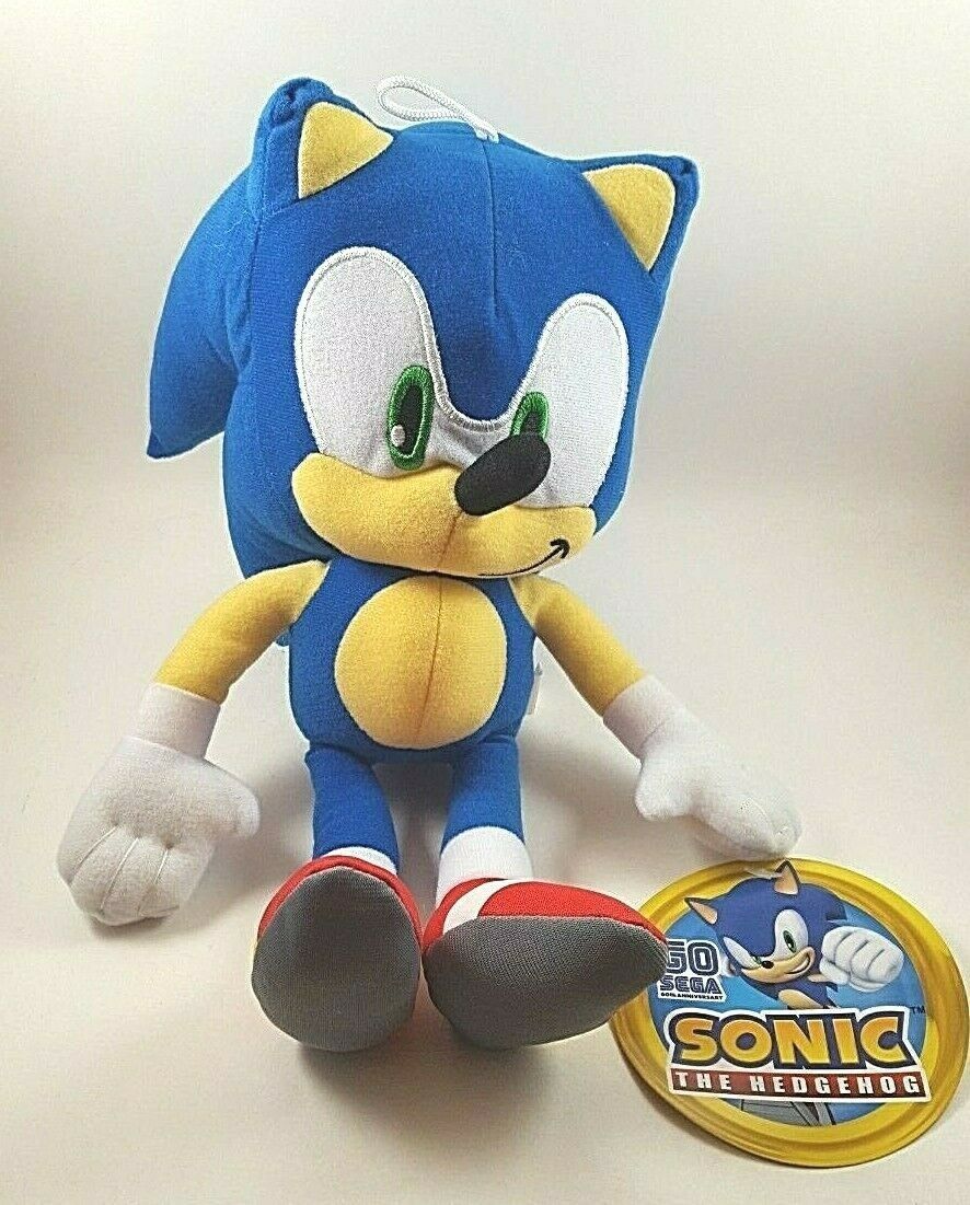 Sega Sonic The Hedgehog Sonic Tails Knuckles Shadow 12" Plush Lot Of 4  NWT! 