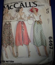 McCall’s Misses Set Of Skirts Size 12-16 #6467 - $4.99