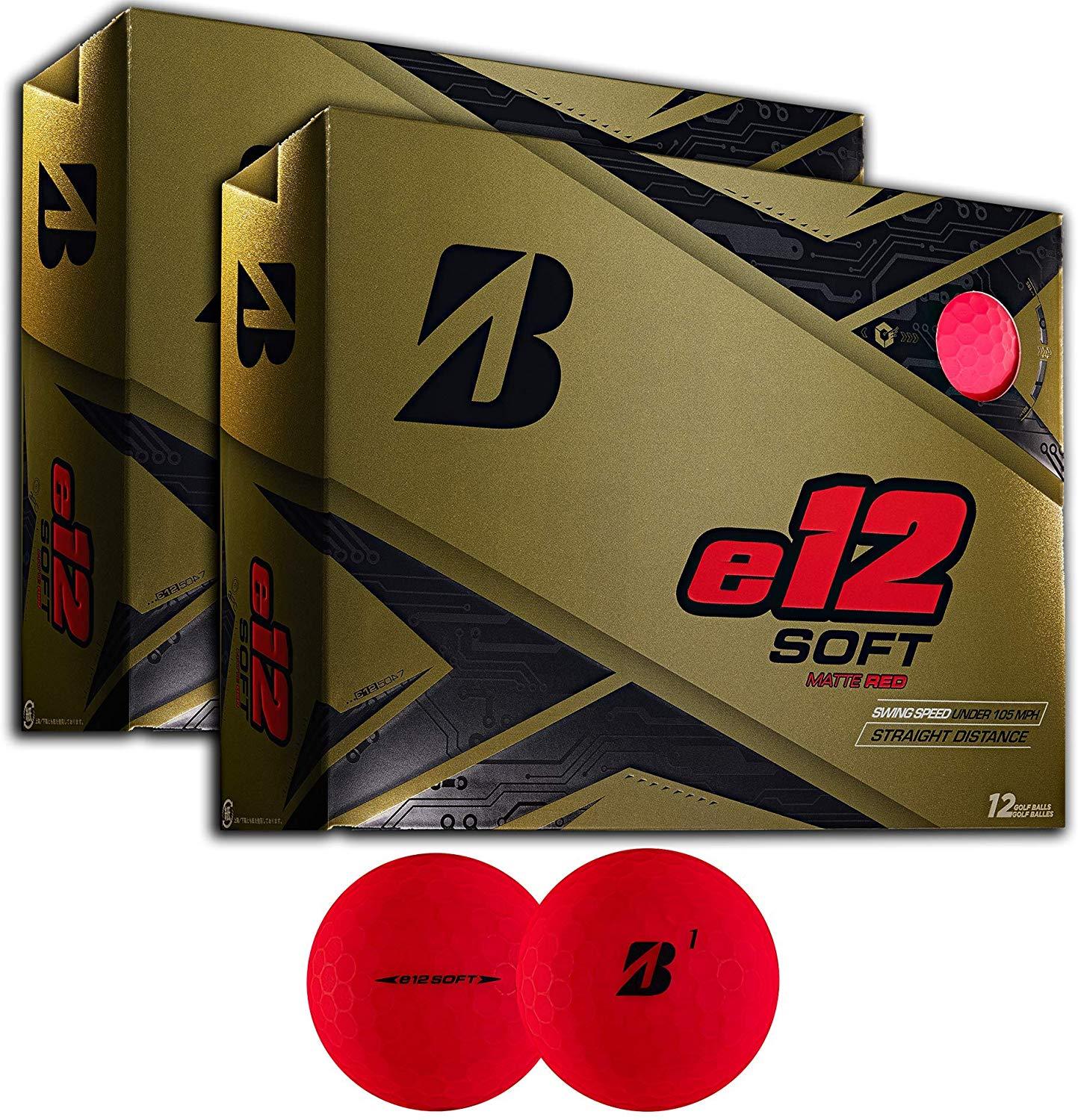 2 Dozen Bridgestone E12 Golf Balls Red Balls Golf Balls