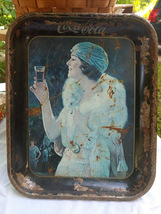 Old Rusty Coca Cola Tray with image of a 1920's Lady undated ? original? - $55.00