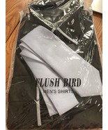 Flush Bird Shirt Men’s Long sleeve Size 16.5 33- 34 With tie Ships N 24h - $37.60