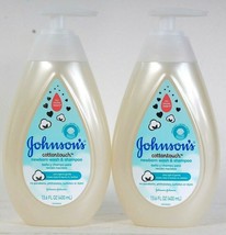 2 Ct Johnson's 13.6 Oz Cottontouch Ultra Light & Gentle Newborn Wash & Shampoo