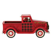 Jim Shore Truck Figurine With Santa 13.5" Long Large Red #6009128 Country Living image 3