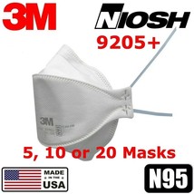 3M Aura 9205+ N95 NIOSH Protective Disposable Face Mask Particulate Respirator - $13.06+