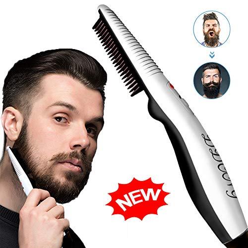 Beard Straightener Comb Quick Electric Heated Beard Brush Beard Styler   517zdu7clvl 