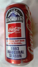 Coca Cola Classic Colorado Rockies 1993 Inaugural Season Can  Full - $2.72