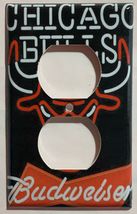 Chicago Bulls Budweiser Beer Logo Switch Outlet wall Cover Plate Home Decor image 14