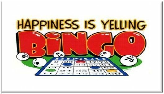 Bingo Humor HAPPINESS IS YELLING BINGO Refrigerator Magnet | MADE IN ...