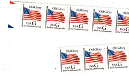 USPS Stamps  Lot Of 8 Black G Stamps Scott #2888,1994 Old Glory VF MNH  - $5.95