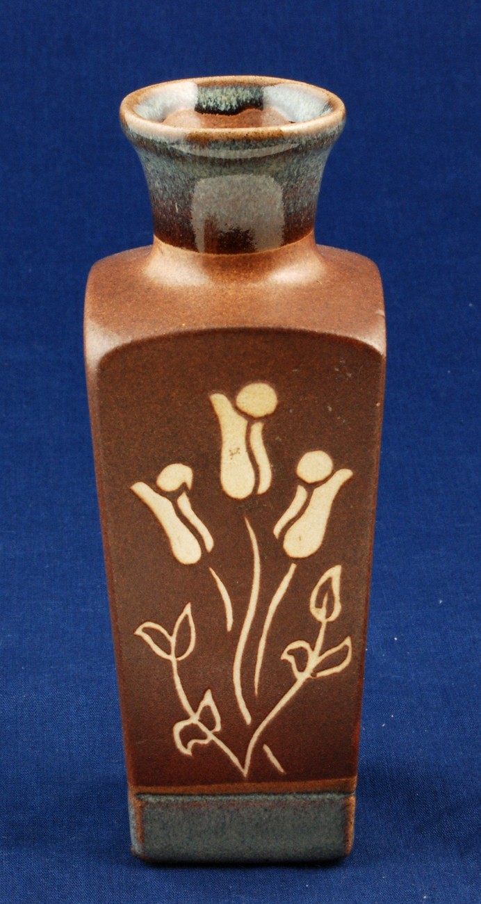 Art Pottery PIC USA 6.5" Brown Vase California Studio California Pottery