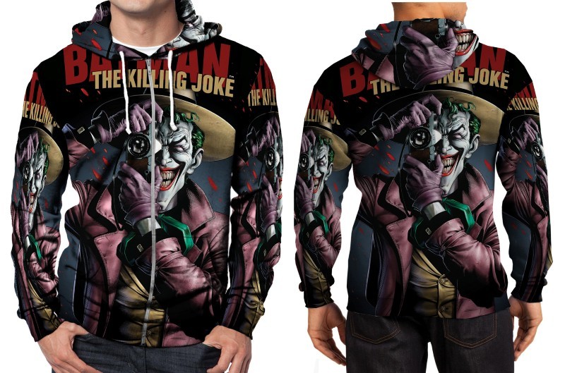 Batman Killing Joker Hoodie Fullprint Men Zipper