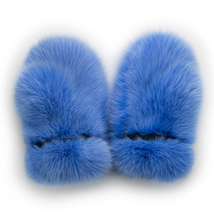 Arctic Fox Fur Mittens Full Fur Winter Saga Furs Light Blue Fox All Fur Mittens image 3
