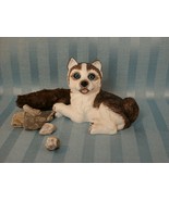 Vintage 1985 Purebred Pets Husky Pup Figurine by Kathy Wise! - $14.99