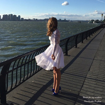 Nude Knee Length High Waist Tulle Midi SKIRT Custom Plus Size Party Skirt image 2