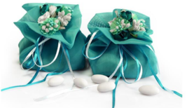 5pieces satin wedding candy bags,wedding favors,wedding Gift bags,chocol... - $5.90