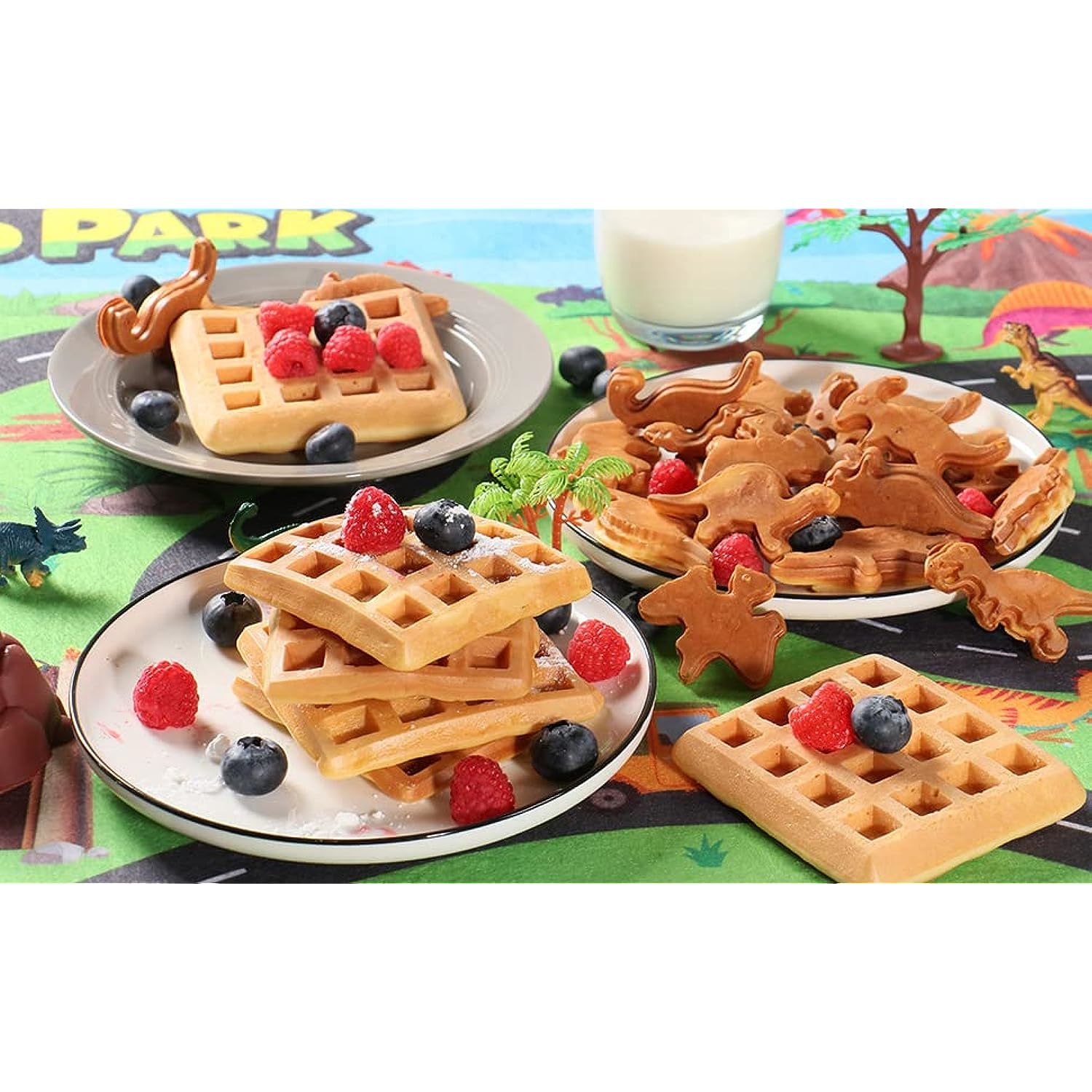 Mini Waffle Maker Waffle Iron Dinosaur Waffle Maker For Kids 7 Unique