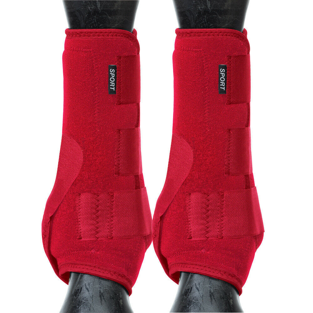 Weaver Horse Front Boots Synergy Sport Athletics Red U-1-03
