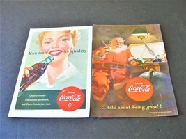 1951 Coca-Cola -You taste-its quality. Drink Coca-Cola-Set of (2) Magazi... - $9.85