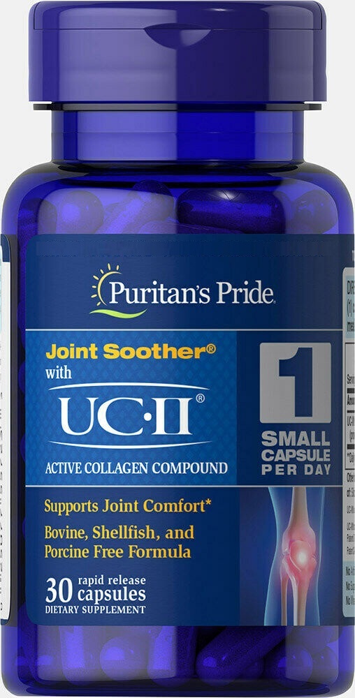 Puritan's Pride UCII 40 mg Undenatured Type II Collagen 30 Capsules