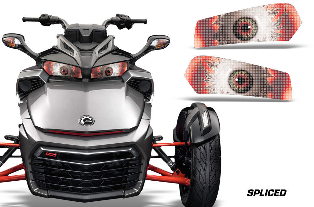 Headlight Eye Graphics Kit Decal Cover For CanAm Spyder F3 Roadster SPLICED Other Motorcycle