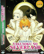 Yakusoku No Neverland Season 1+2 Vol.1-23 End English Dubbed SHIP FROM USA