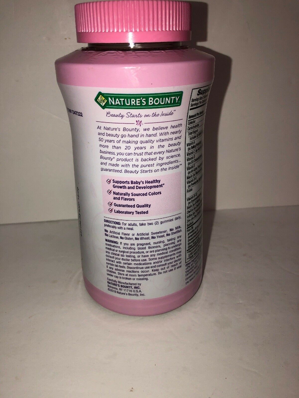 Nature's Bounty Prenatal Gummies 120 Gummies Vitamins & Minerals