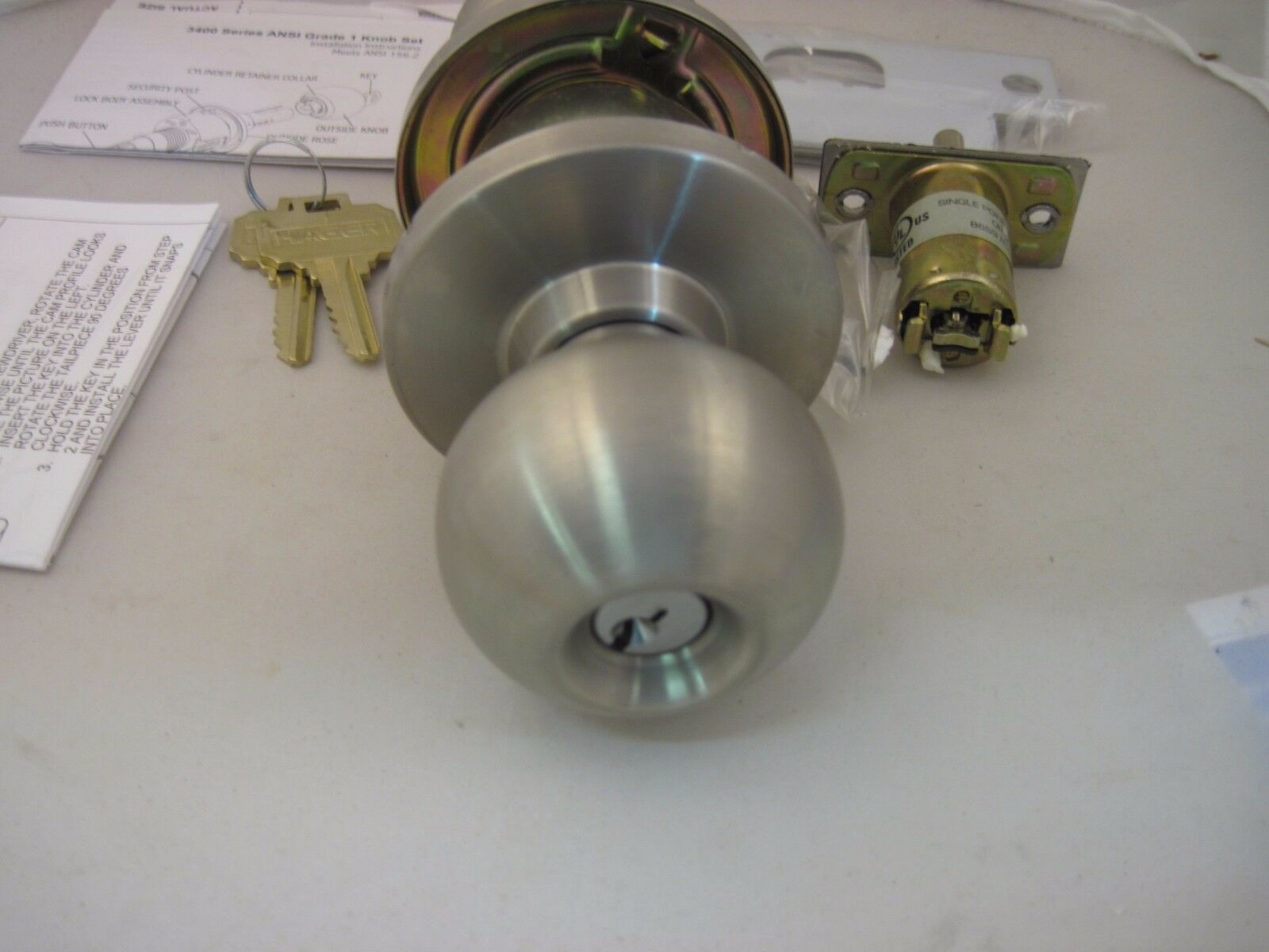 Hager 3470US32D APL Knob set Apollo Extra Heavy Duty 3400 Series Entry