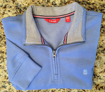 NWT Izod Men/'s Sueded Fleece Sweatshirt Gray Size M MSRP $50******************