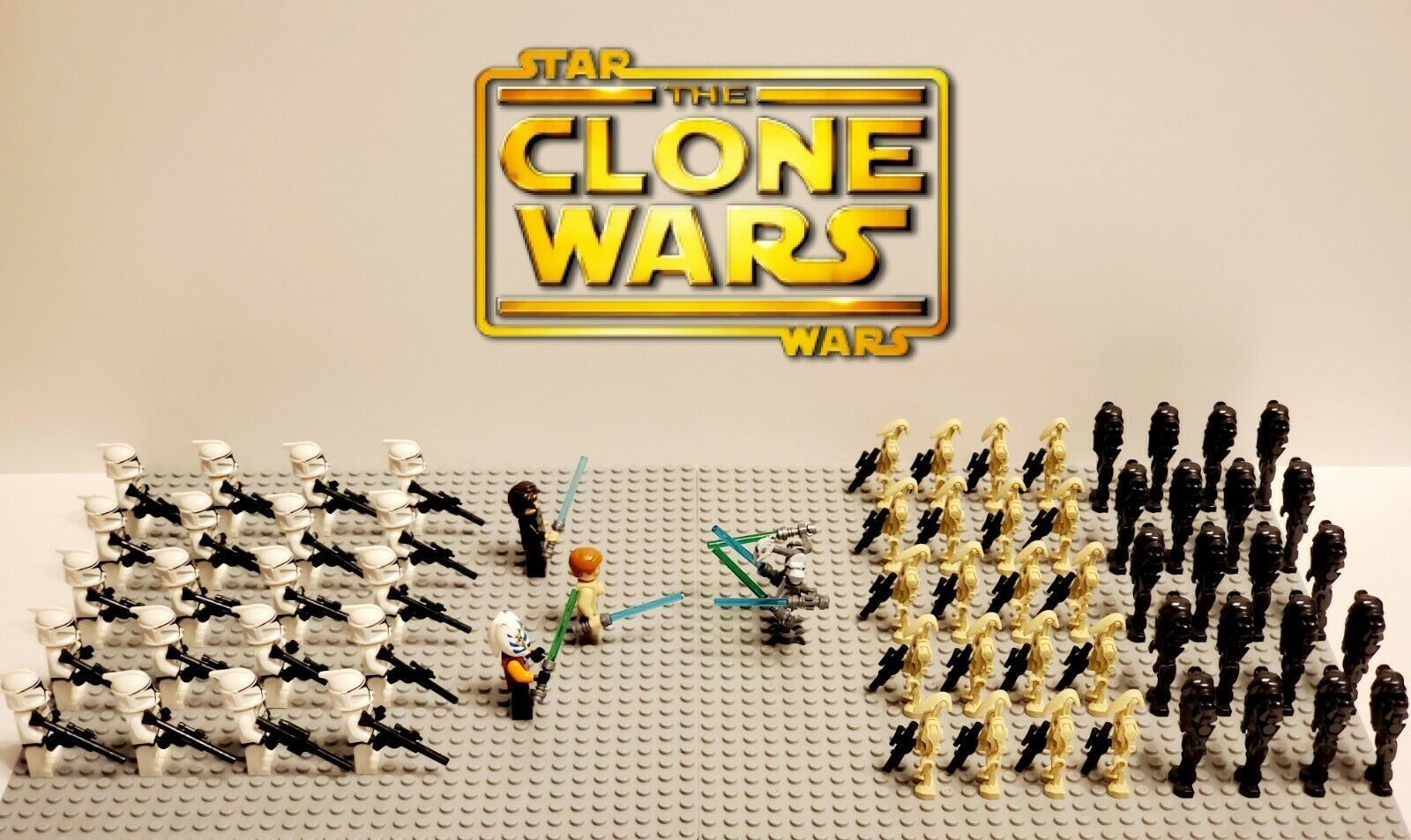 Gahub - 64pcs star wars the clone wars battle of geonosis minifigures collection toys