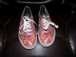Vans Off The Wall Floral Print Shoes Size 3.5 Kids EUC - $33.06