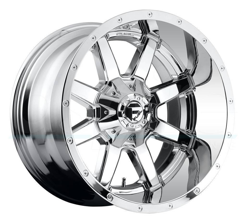 20x10 Fuel Maverick D536 8x6.5/8x165.1 -12 Chrome Wheels Rims Set(4 ...