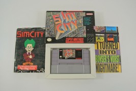 Sim City Super Nintendo SNES Video Game w/ Original Box Instructions CIB... - $57.95