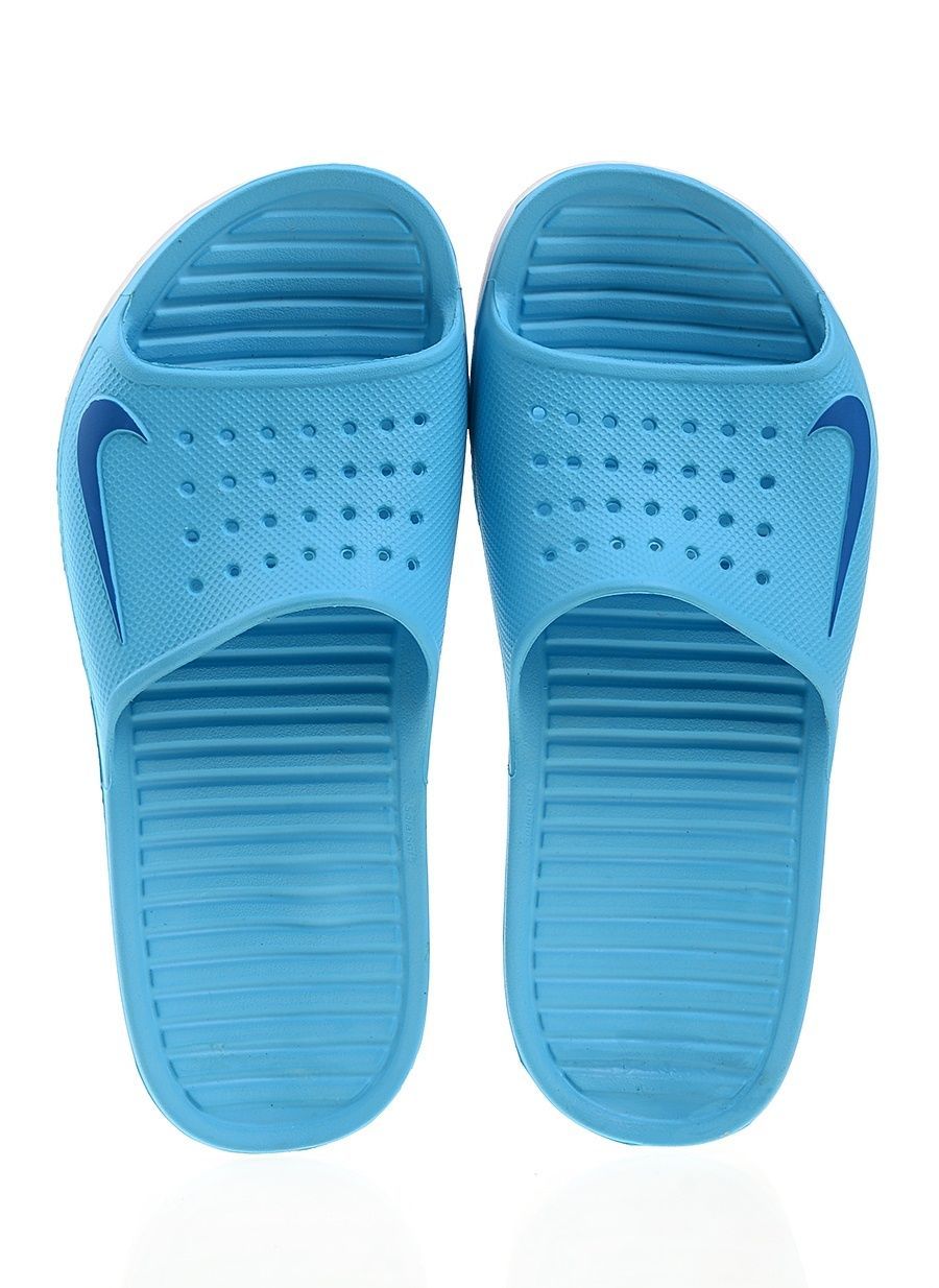 nike slippers sky blue