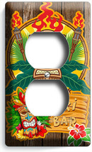 Hawaii Vacation Dream Hibiscus Floral Tiki Bar Outlet Plates Room Kitchen Decor - $10.22