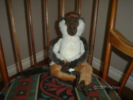 Russ Berrie Sentwali Monkey Plush 21070 Handmade 16 In. - $120.15