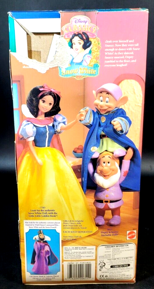 Snow White And The Seven Dwarfs ~ Dopey And Sneezy Stackable Dolls Disney Dolls And Doll Playsets 