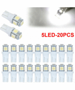 20Pcs Super White T10 Wedge 5-SMD 5050 LED Light bulbs W5W 2825 158 192 ... - $11.85