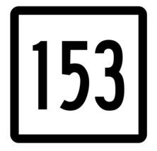 Connecticut State Highway 153 Sticker Decal R5165 Highway Route Sign - $1.45+