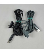 2 OEM Microsoft Xbox 360 Play And Charge Kit Controller USB Charging Cables - $13.97