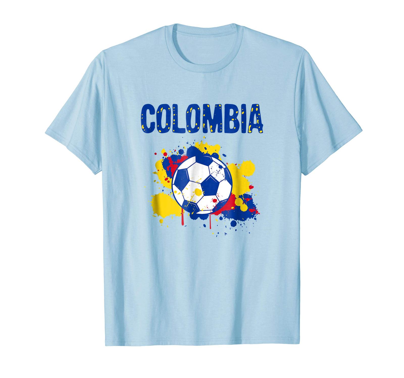 New Tee Colombia Soccer TShirts Football Colombian Gift Fan 2018 Men