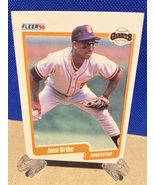 Jose Uribe 74 1990 Fleer Baseball Error Card - $7,000.00