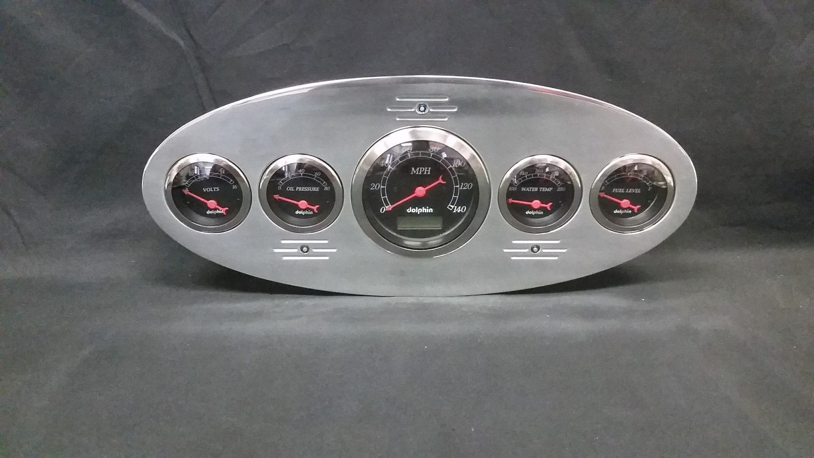 1934 PLYMOUTH 5 GAUGE DASH CLUSTER BLACK - Gauges