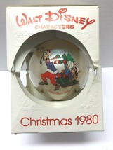 SCHMID Disney 1980 Sleigh Ride Glass Round 4" Ball Ornament - $14.85
