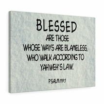 Scripture Murs Yahweh's Law Psaume 119 : 1 Chrétien Décoration Murale Bible Vers - $85.48+