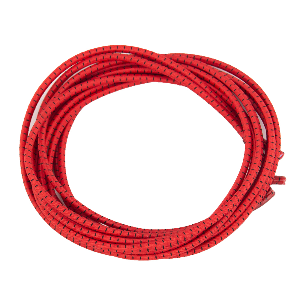 Elastic Shoelaces - Ideal for Men, Women and Children 47 Red w/Black Stripe
